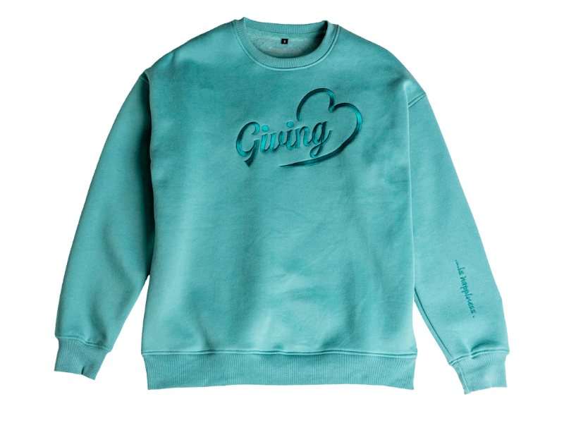 Teal crewneck discount